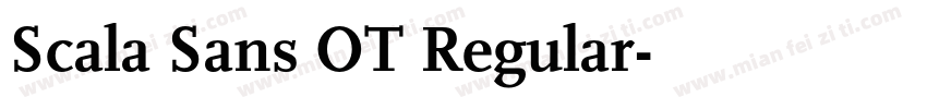 Scala Sans OT Regular字体转换